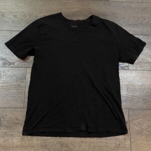 Boss Hugo Boss Solid Black Short Sleeve T-Shirt - Men's Size Large
